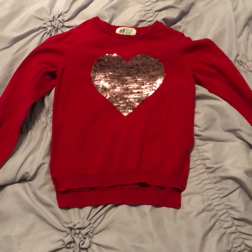 Girls sequin flip sweater